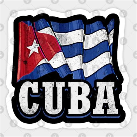 Cuban Flag - Cuba - Sticker | TeePublic