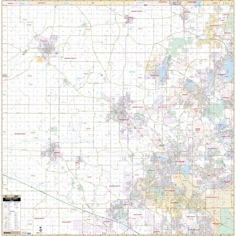 McHenry County IL Wall Map » Shop City & County Maps – Ultimate Globes