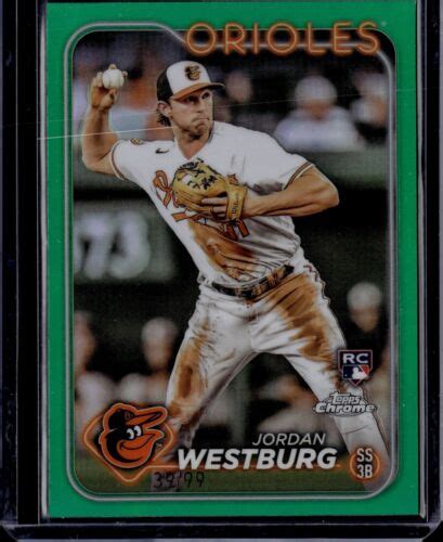 Topps Chrome Jordan Westburg Green Refractor Rookie Card