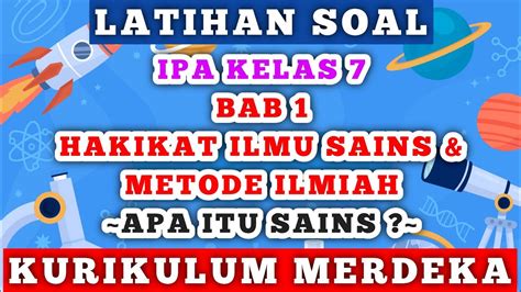 Latihan Soal Ipa Kelas Bab Hakikat Ilmu Sains Metode Ilmiah A