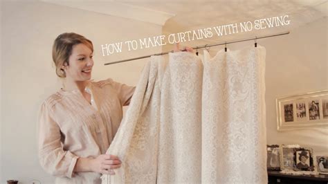 How To Make Curtains Without Sewing In Minutes YouTube