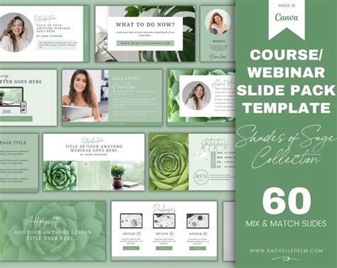 Course Slide Pack Canva Slide Deck Template Webinar Slide Etsy Australia