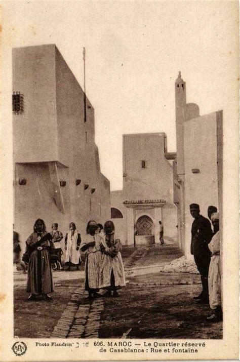 PC CPA Casablanca Quartier Reserve Prostitution FEMALE ETHNIC NUDE A Europe France