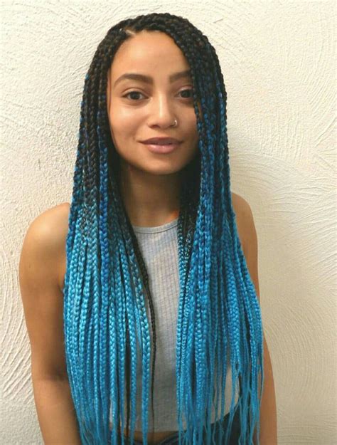 18 Cute Colorful Hairstyles for Outfits | Hair styles, Box braids styling, Braided hairstyles