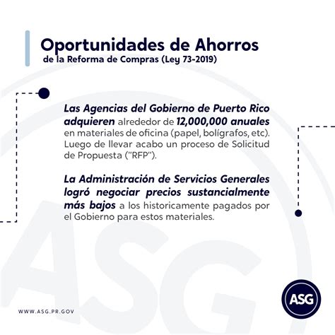 Adm Servicios Generales De Puerto Rico On Twitter ASGInforma La