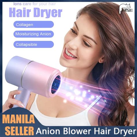 Portable Fold Electric Blue Anion Blower Hair Dryer Salon Blowers