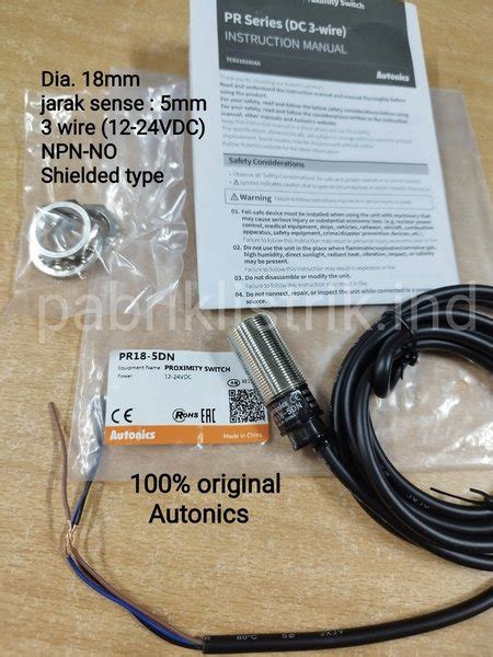 Jual Proximity Sensor PR18 5DN Autonics Original Di Lapak PABRIK