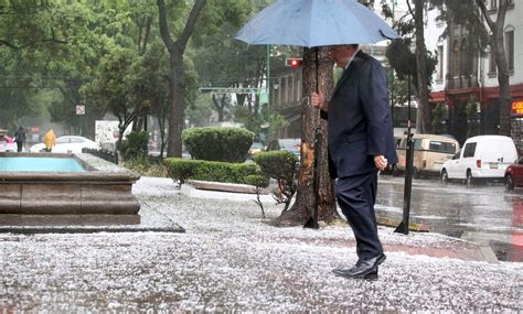 Prevén Lluvia Y Posible Caída De Granizo En La Ciudad De México