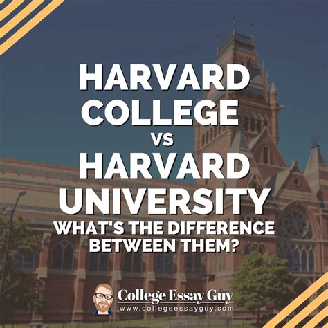 Harvard College vs Harvard University: Guide + Examples | College Essay Guy