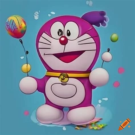 Doraemon happy birthday lola on Craiyon