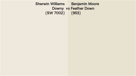 Sherwin Williams Downy Sw 7002 Vs Benjamin Moore Feather Down 953