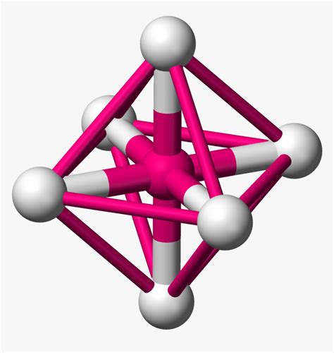 Octahedron 2 3d Balls 3d Octahedral Molecular Geometry Hd Png