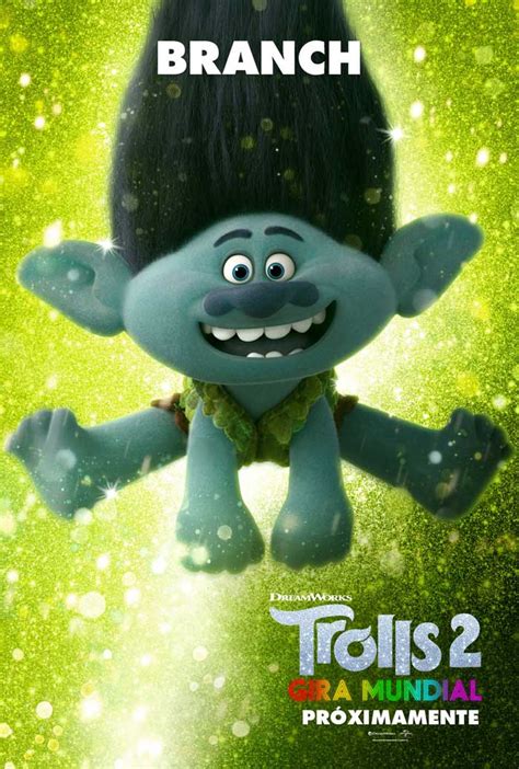 Trolls Gira Mundial Cartel De La Pel Cula De Branch