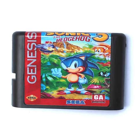 Sonic The Hedgehog 3 16 Bit MD Game Card For Sega Mega Drive For