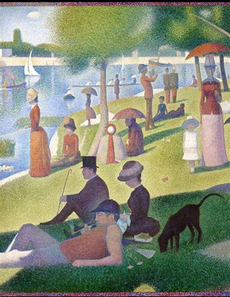 George Seurat Sunday In The Park With George Pointillism Post