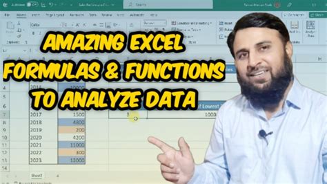 Excel Formulas And Functions To Analyze Sales Data Youtube