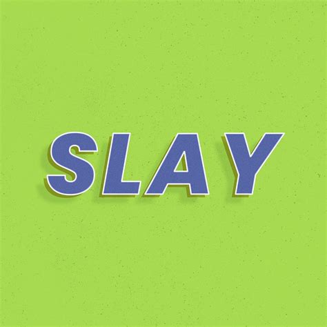 Slay Word 3d Italic Font Free Photo Rawpixel