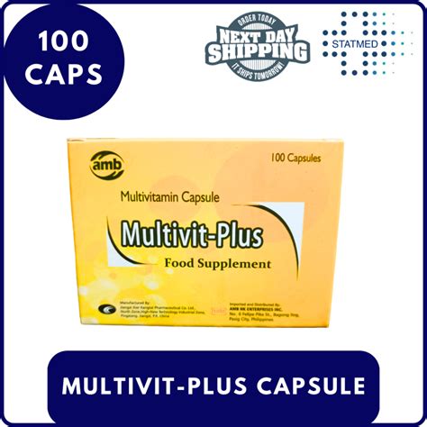 Multivit Plus Food Supplement Capsule 1 Box 100 Caps L Expiration