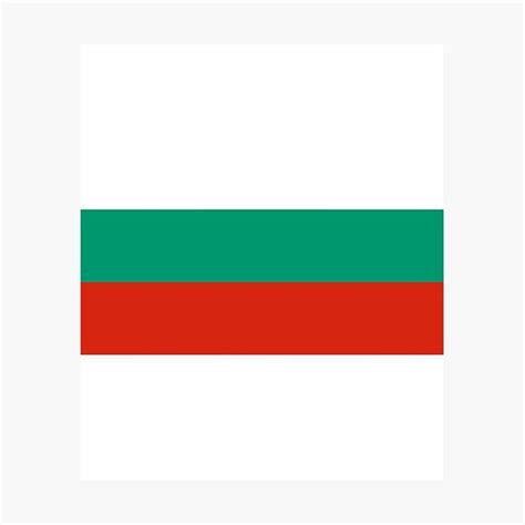 Lámina fotográfica Bandera de Bulgaria Banderas de la geografía