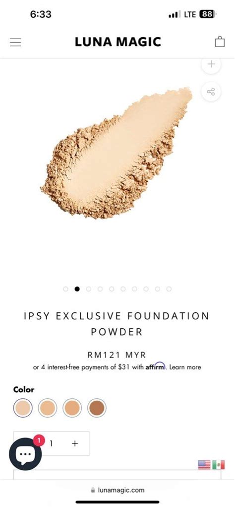 Luna Magic Soft Perfection Foundation Powder Shade Light Beauty