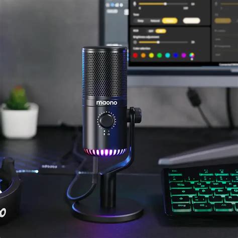MAONO DM30 RGB Programmable USB Condenser Microphone Review - Saving ...