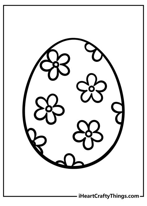 Happy Easter Egg Coloring Pages