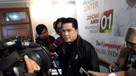 Debat Tak Pengaruhi Elektabilitas Jokowi Ini Kata Erick Thohir