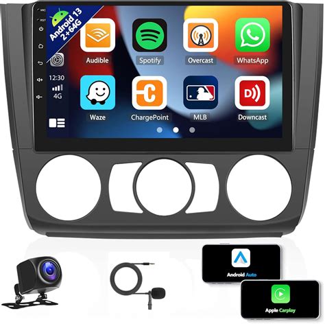 2G 64G CAMECHO Android 13 Autoradio für BMW 1er E81 E82 E87 E88 2004