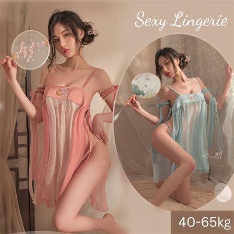 Chinese Costume Sleepwear Sexy Lingerie Costume Baju Tidur Seksi Perempuan Ms Shopee Malaysia