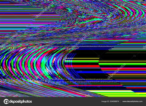 Glitch Tv Ru Do Digital Foto De Fundo Erro De Tela Do Computador Ru Do