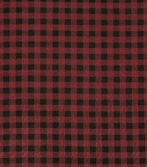 Red And Black Buffalo Check Keepsake Calico Cotton Fabric Joann