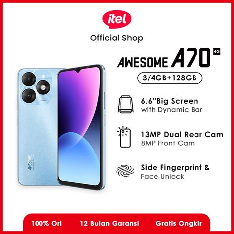 Jual Itel A70 3128gb4128gb4256gb 13mp Super Hdr Camera Big