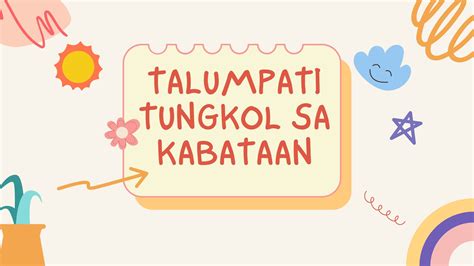 Talumpati tungkol sa Kabataan - Aralin Philippines