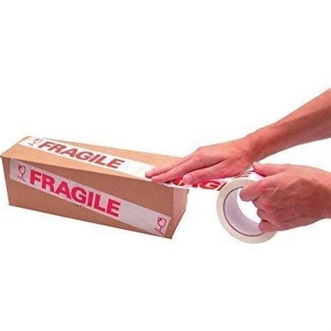 Jeeban Solutions Handle With Care Fragile Printed Cello Tape 2 Inch At