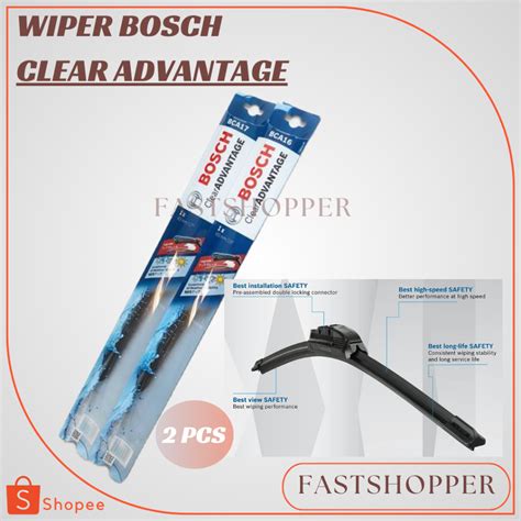 Jual Wiper Mobil Bosch Clear Advantage Bca Set Isi Wiper Bosch