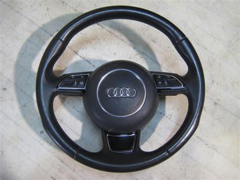 Руль три спицы с подушкой кожа Ауди А6 С7 на Audi A6 Avant (C7), Audi ...