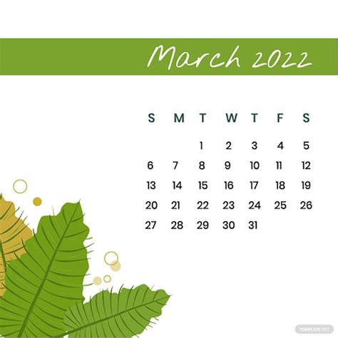 March 2022 Desk Calendar Vector In Illustrator Svg  Eps Png