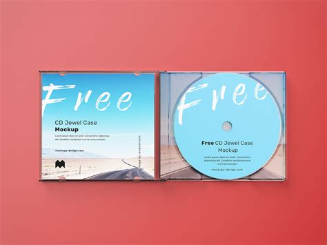 Transparent Cd Case Mockup