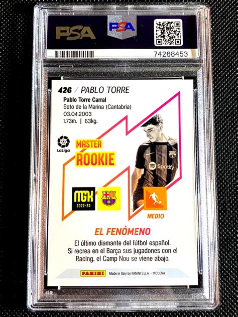 Rookie Rc Psa Nm Mt Pablo Torre Megacracks Laliga Santander