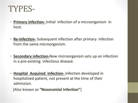 Topic- Infection- Types, Source and Spread by Chhavi Saini | PPT