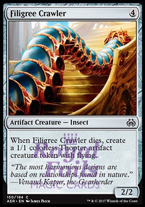 4x Foil Filigree Crawler Aer Mtg Aether Revolt Common Mint Artifact