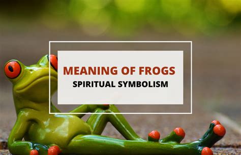 Spiritual Meaning And Symbolism Of Frogs Symbol Sage