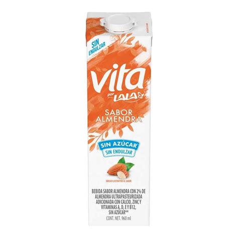 Bebida Lala Vita Almendra sin azúcar 960 ml Walmart