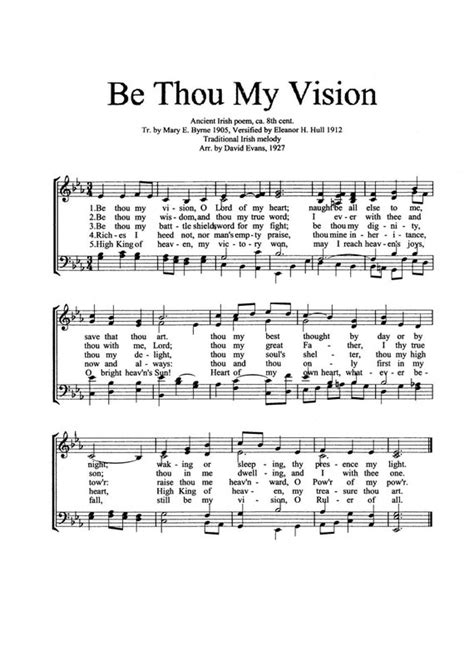 Be Thou My Vision Holy Sheet Music Hot Sex Picture