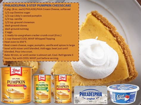 PHILADELPHIA 3-STEP PUMPKIN CHEESECAKE - Butterfield & Vallis