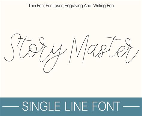 Single Line Font Engraving Font Single Stroke Font Stick Font Single ...