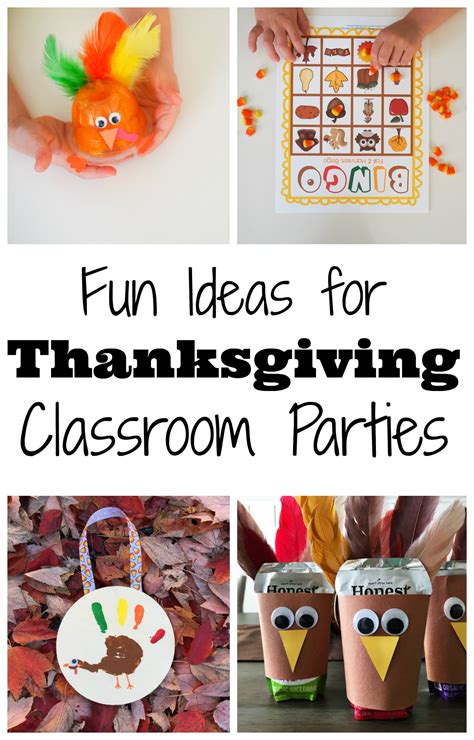 Easy Thanksgiving Classroom Party Ideas for All Ages