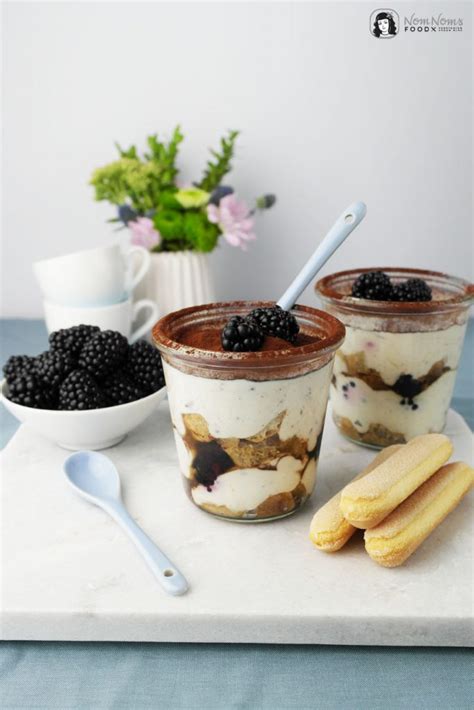 Stracciatella Tiramisu Mit Brombeeren Nom Noms Food