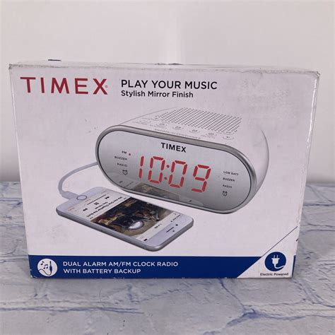 Timex Am FM Dual Alarm Clock Radio With Digital Tuning 1 2 Red LED