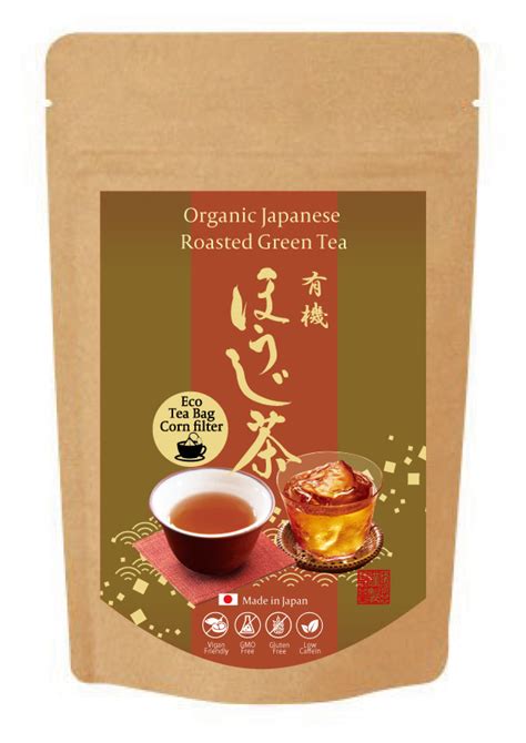 Organic Hojicha Roasted Green Tea Eco Teabag 25g Tb 10 For Tea